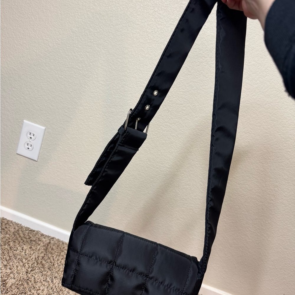 NWOT Stylish Black Shoulder Bag